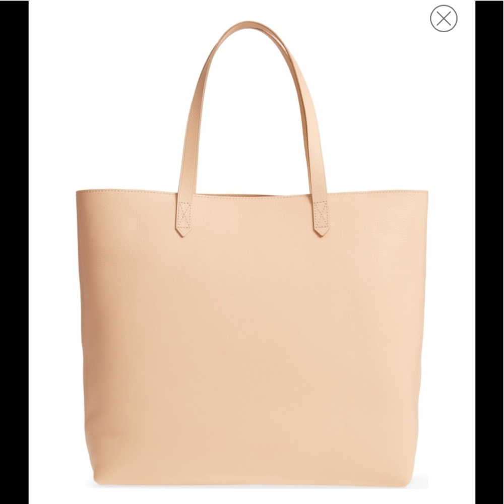 Madewell Tan Leather Tote Bag